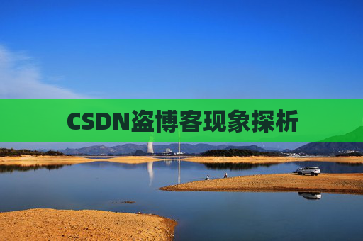 CSDN盗博客现象探析 CSDN盗博客现象探析
